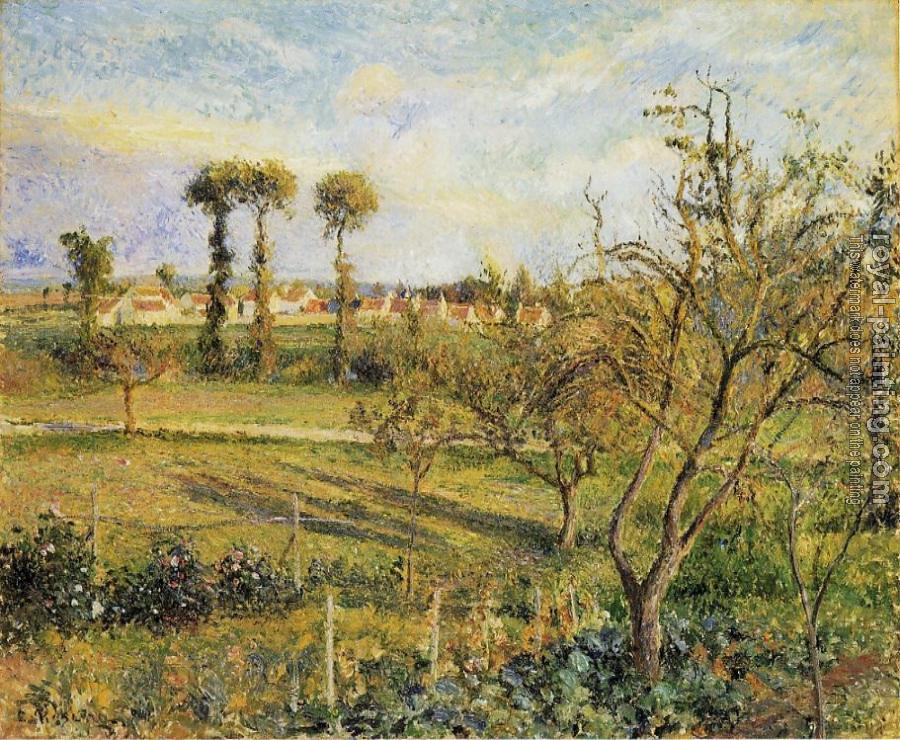 Camille Pissarro : Sunset at Valhermeil, near Pontoise